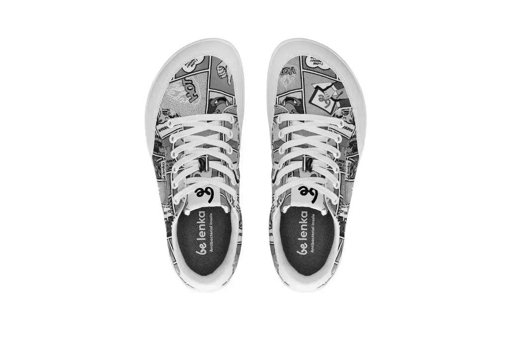 Be Lenka - Rebound Comics Black & White - Lonetas barefoot de comic en blanco y negro unisex
