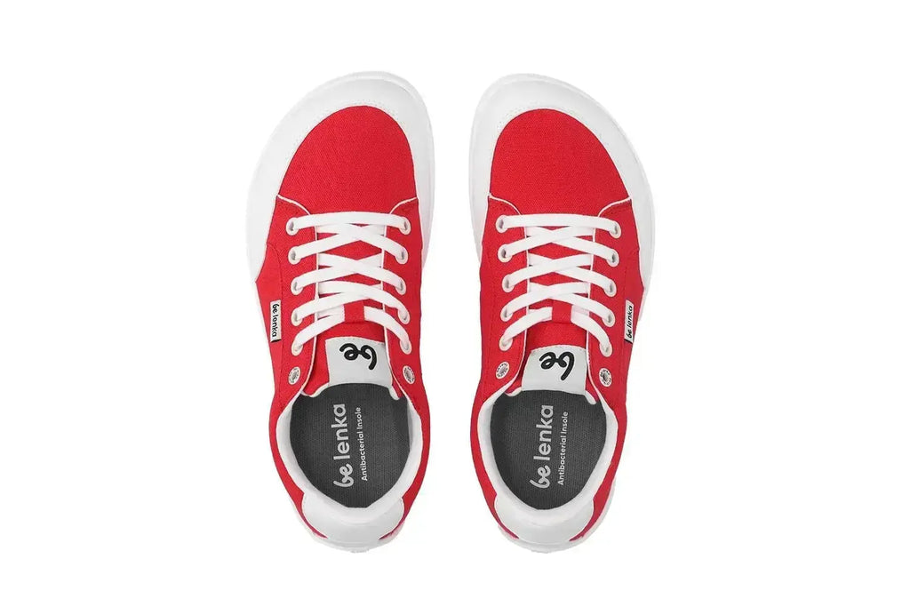 Be Lenka - Rebound Red & White - Lonetas barefoot rojas unisex