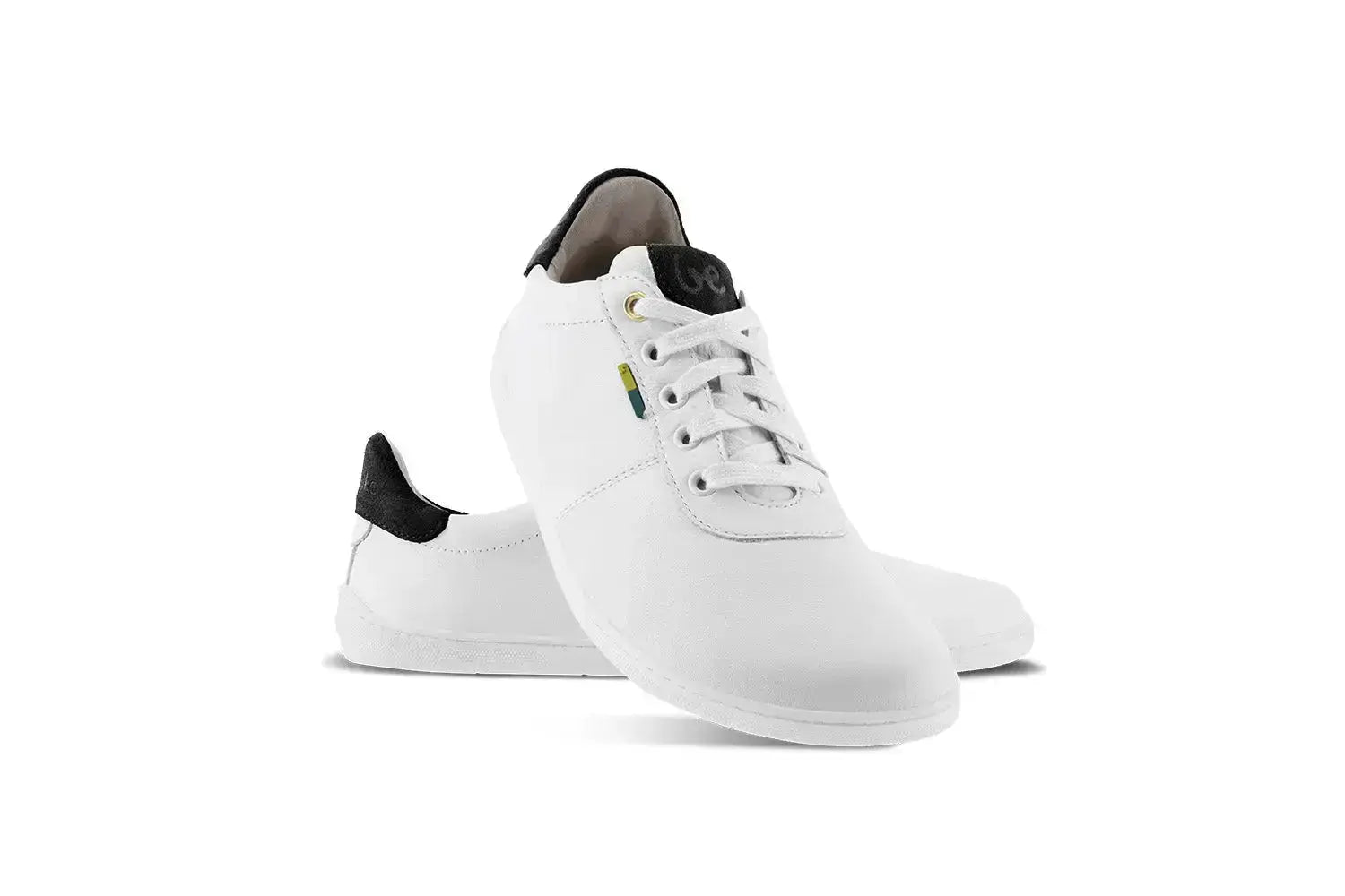 Be Lenka - Royale White & Black - Zapatillas barefoot unisex blanco y negro