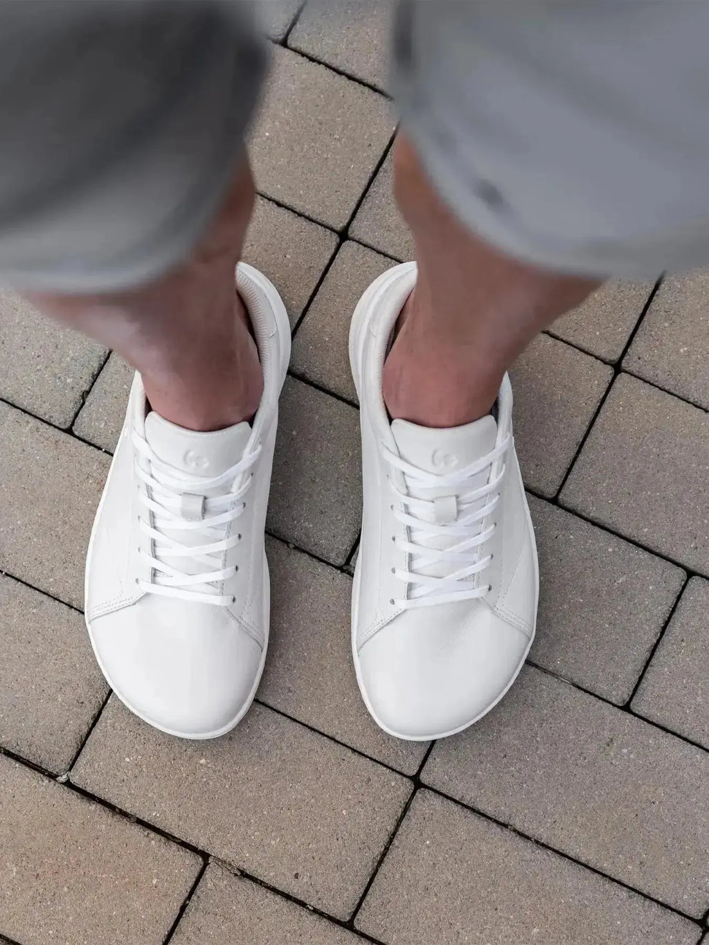 Be Lenka - Streetwise All White - Zapatillas barefoot de transición unisex blancas