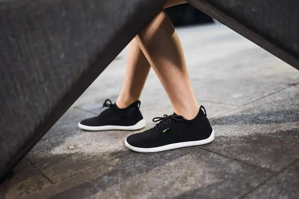 Be Lenka - Stride Black & White- Zapatillas barefoot unisex negras