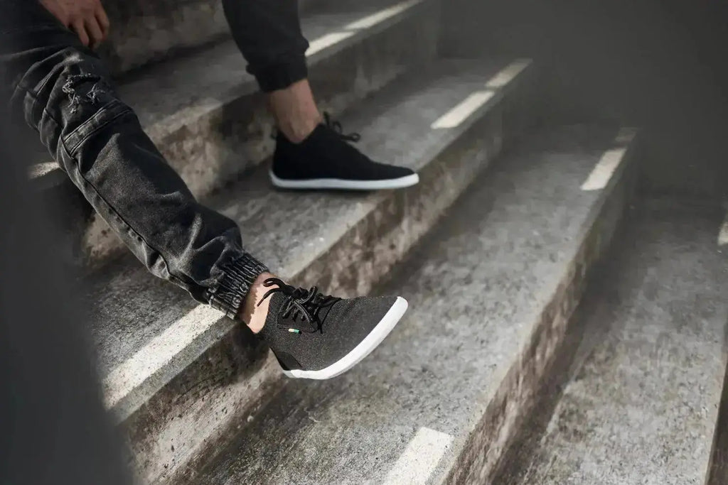 Be Lenka - Stride Black & White- Zapatillas barefoot unisex negras