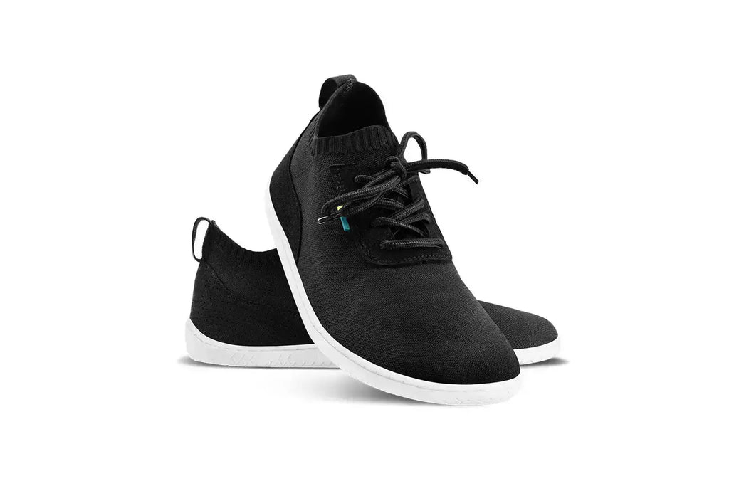 Be Lenka - Stride Black & White- Zapatillas barefoot unisex negras