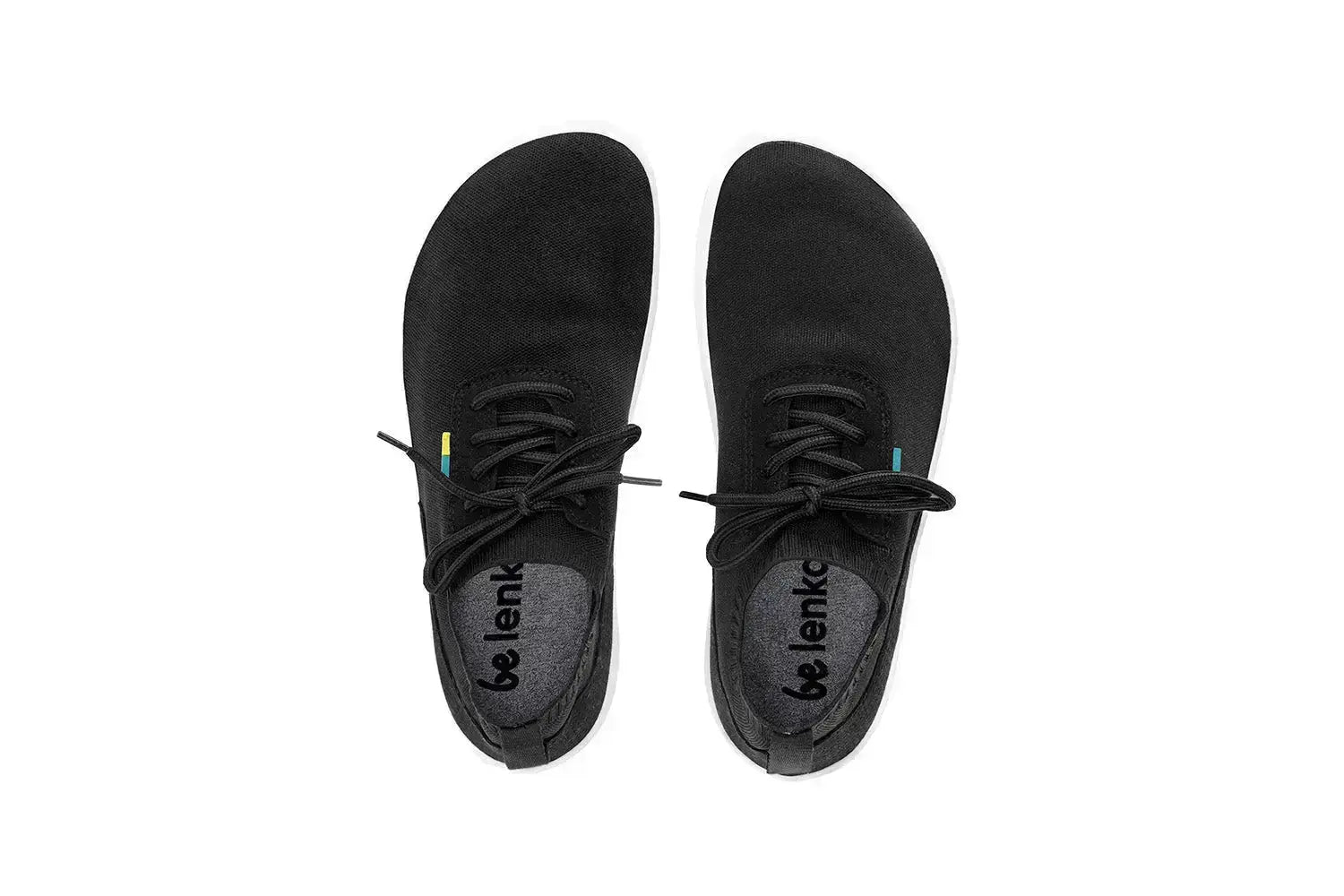 Be Lenka - Stride Black & White- Zapatillas barefoot unisex negras