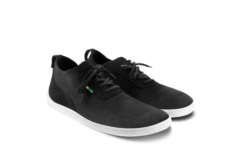 Be Lenka - Stride Black & White- Zapatillas barefoot unisex negras