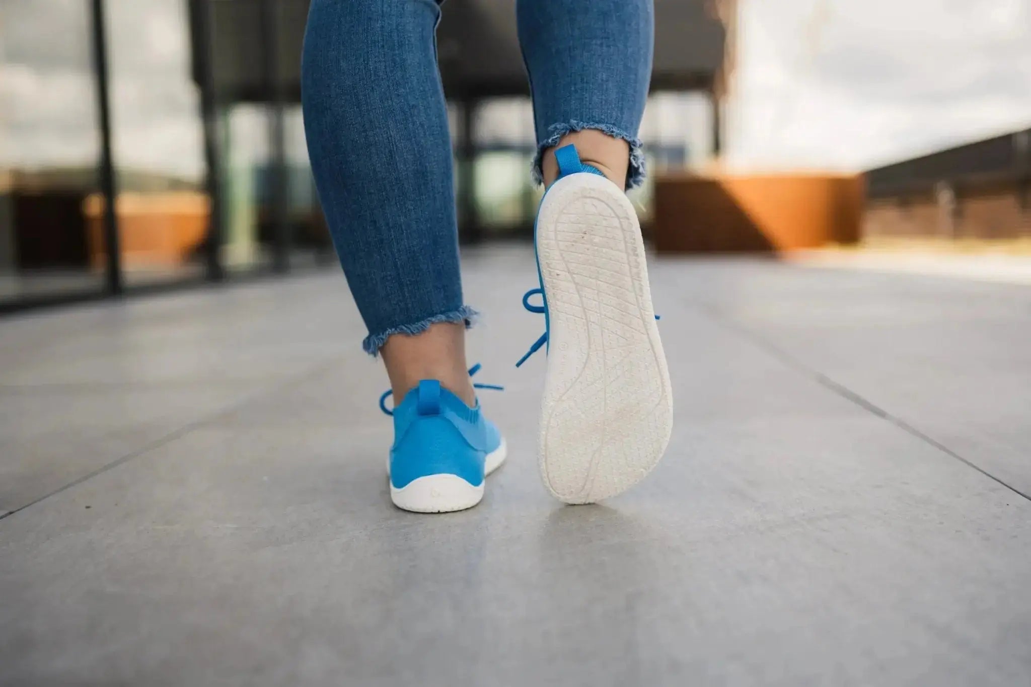 Be Lenka - Stride Blue & White - Zapatillas barefoot unisex azules