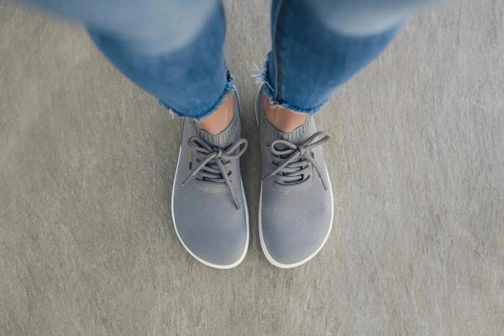 Be Lenka - Stride Grey & White - Zapatillas barefoot unisex grises talla 42