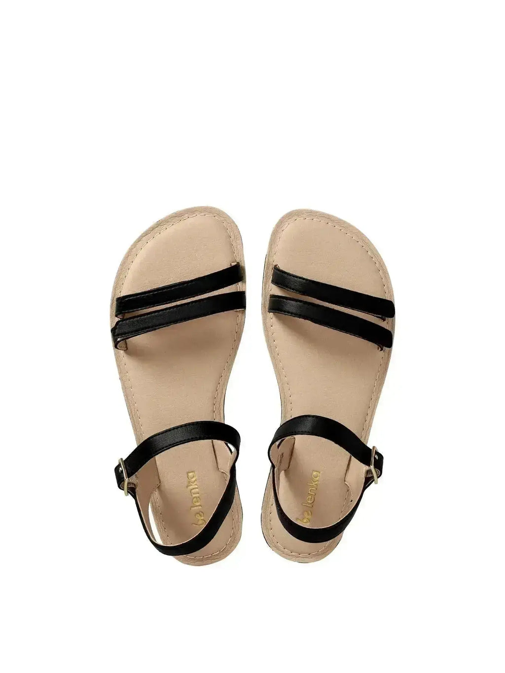 Be Lenka Summer 2.0 Black - Sandalias barefoot negras para mujer
