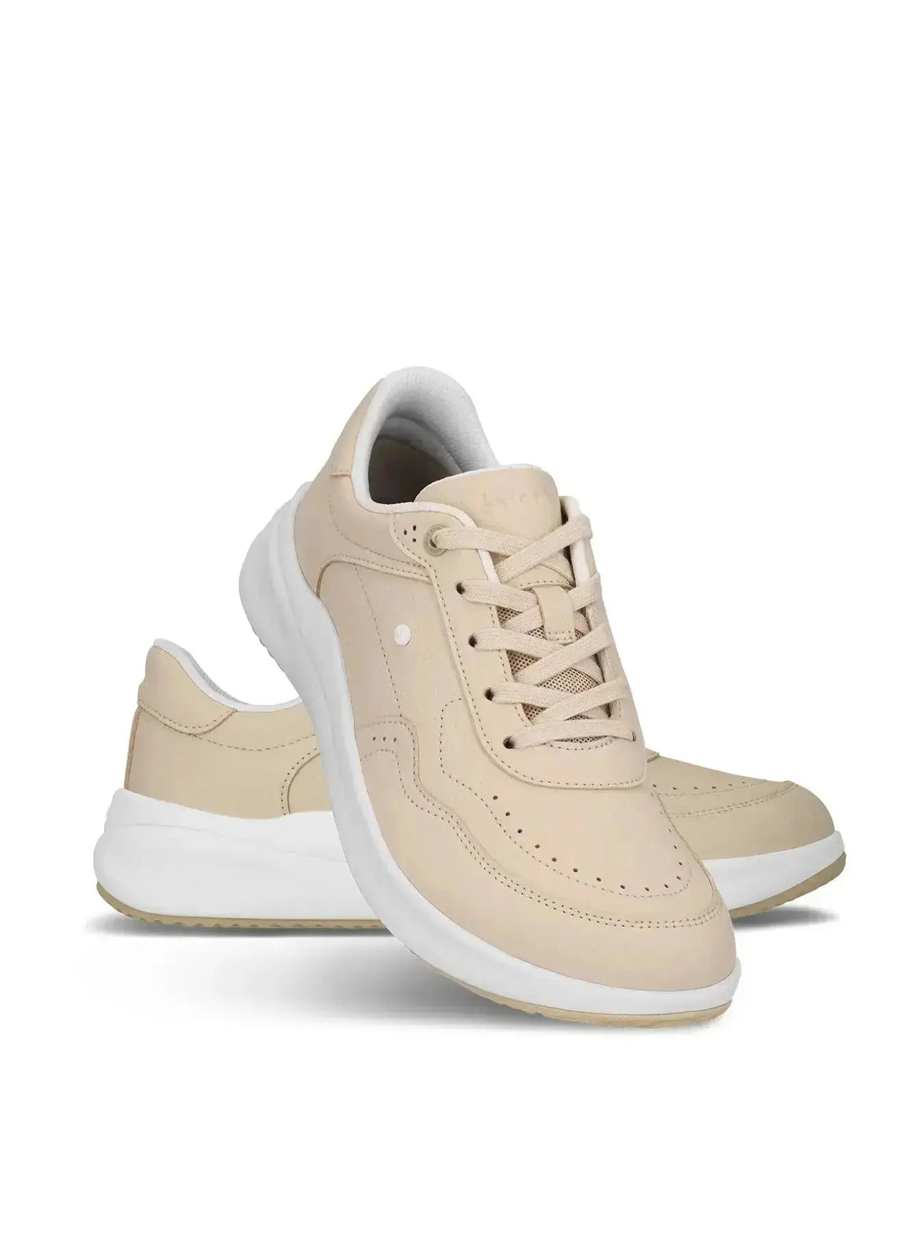 Be Lenka - Sydney White & Beige - Zapatillas barefoot de transición para mujer blancas