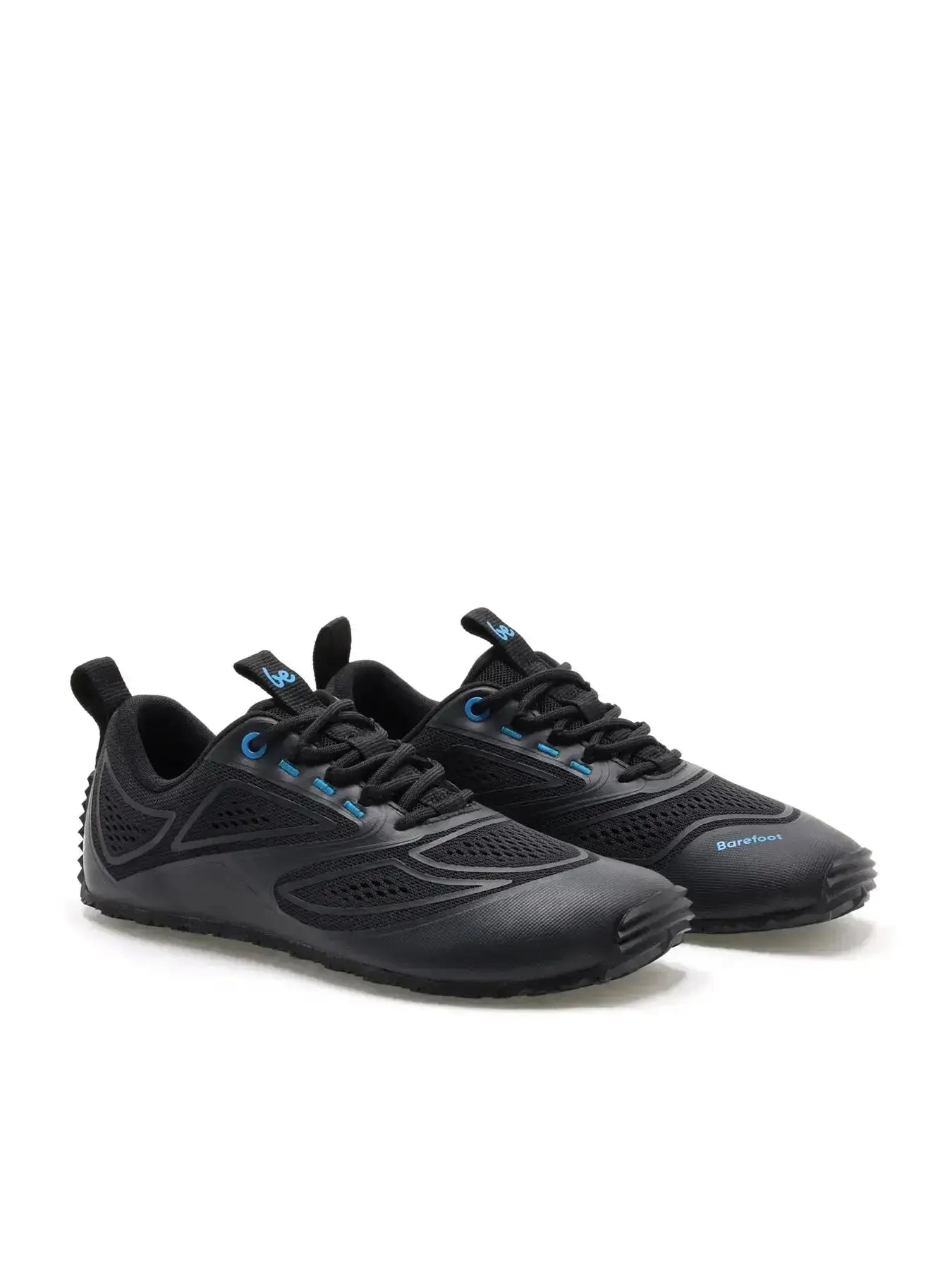 Be Lenka - Trailtech Noir & Bleu - Chaussures barefoot de randonnée unisexes