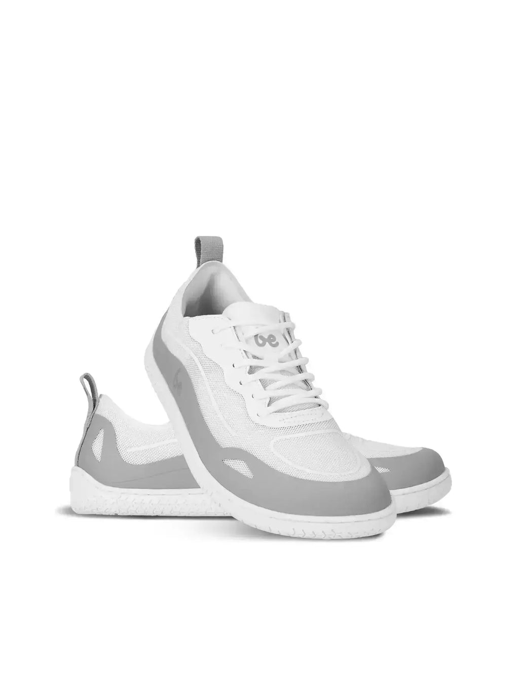 Be Lenka - Velocity Slate - Zapatillas barefoot unisex gris y blanco