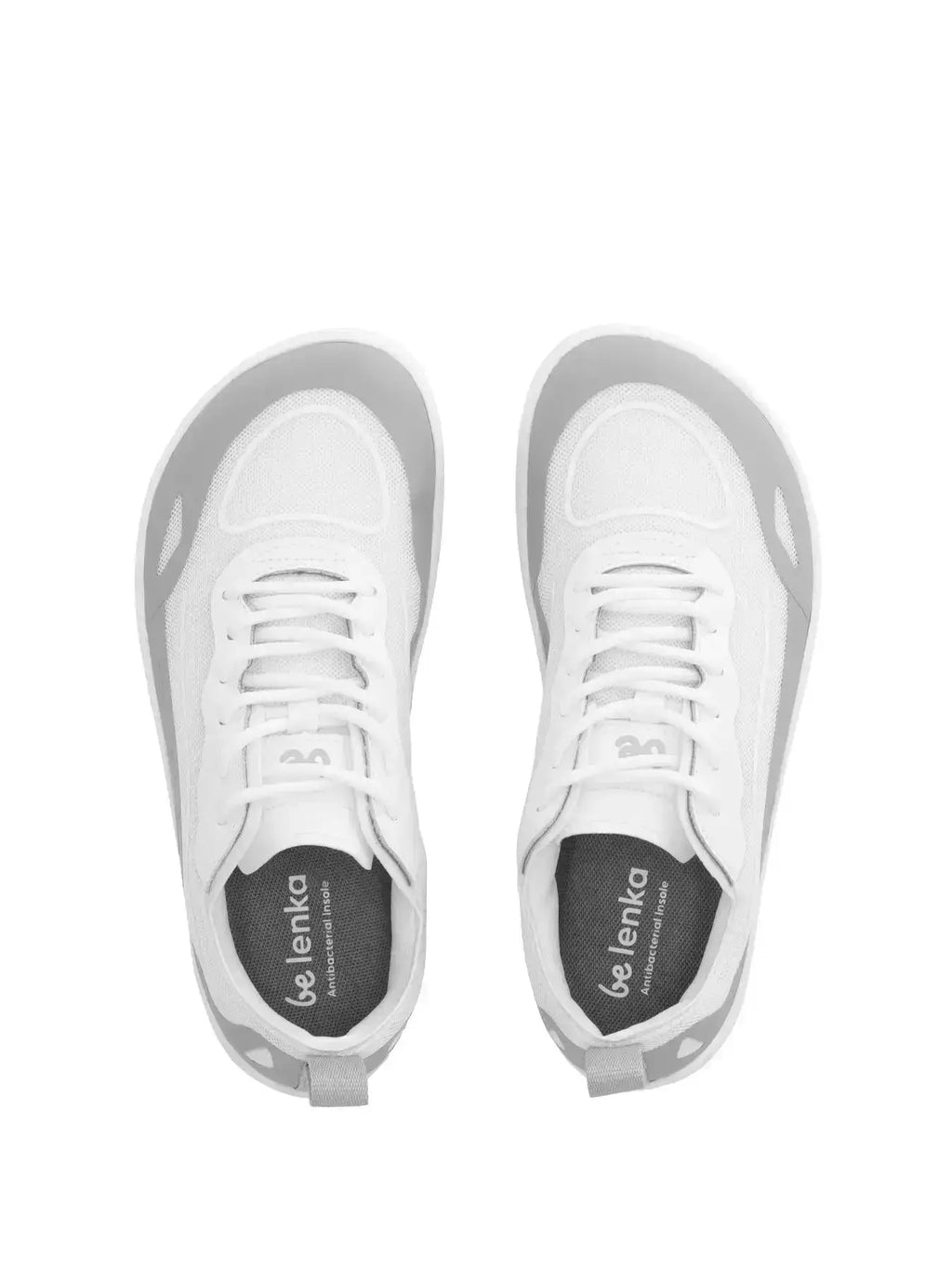 Be Lenka - Velocity Slate - Zapatillas barefoot unisex gris y blanco