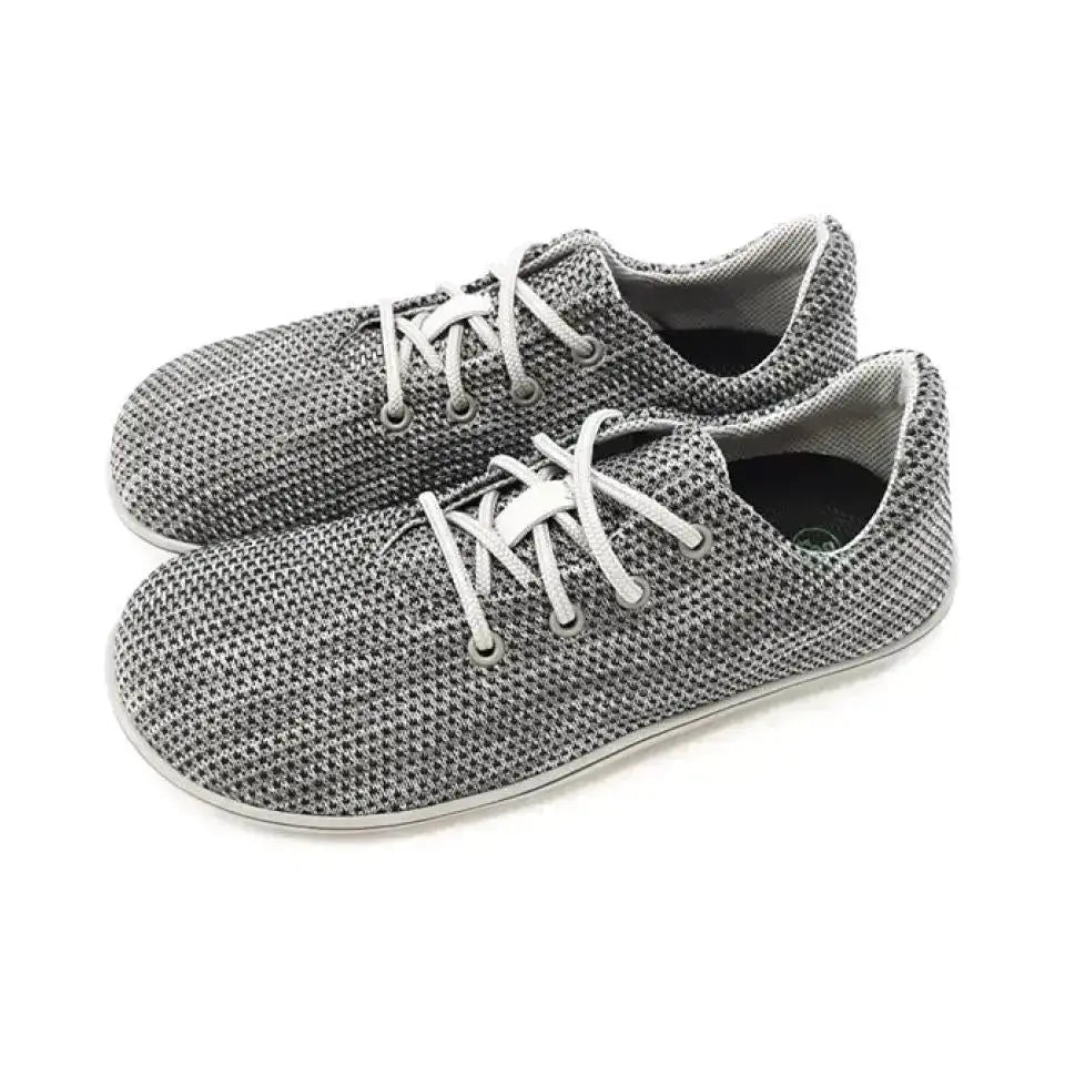 Beda - Alex - Zapatillas Barefoot Veganas Unisex grises