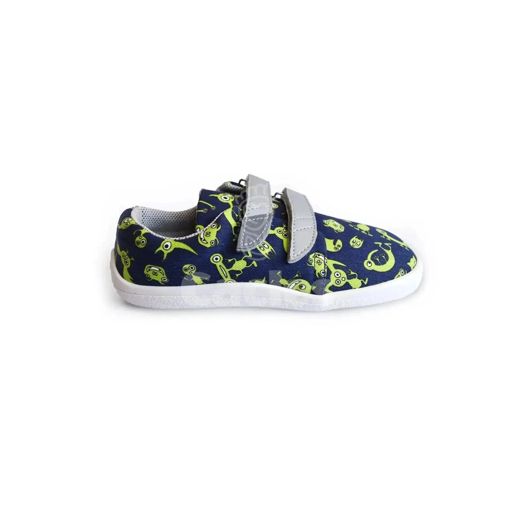Beda - BF 0001/TEX/W Monsters - Lonetas Barefoot infantiles azul marino de monstruos