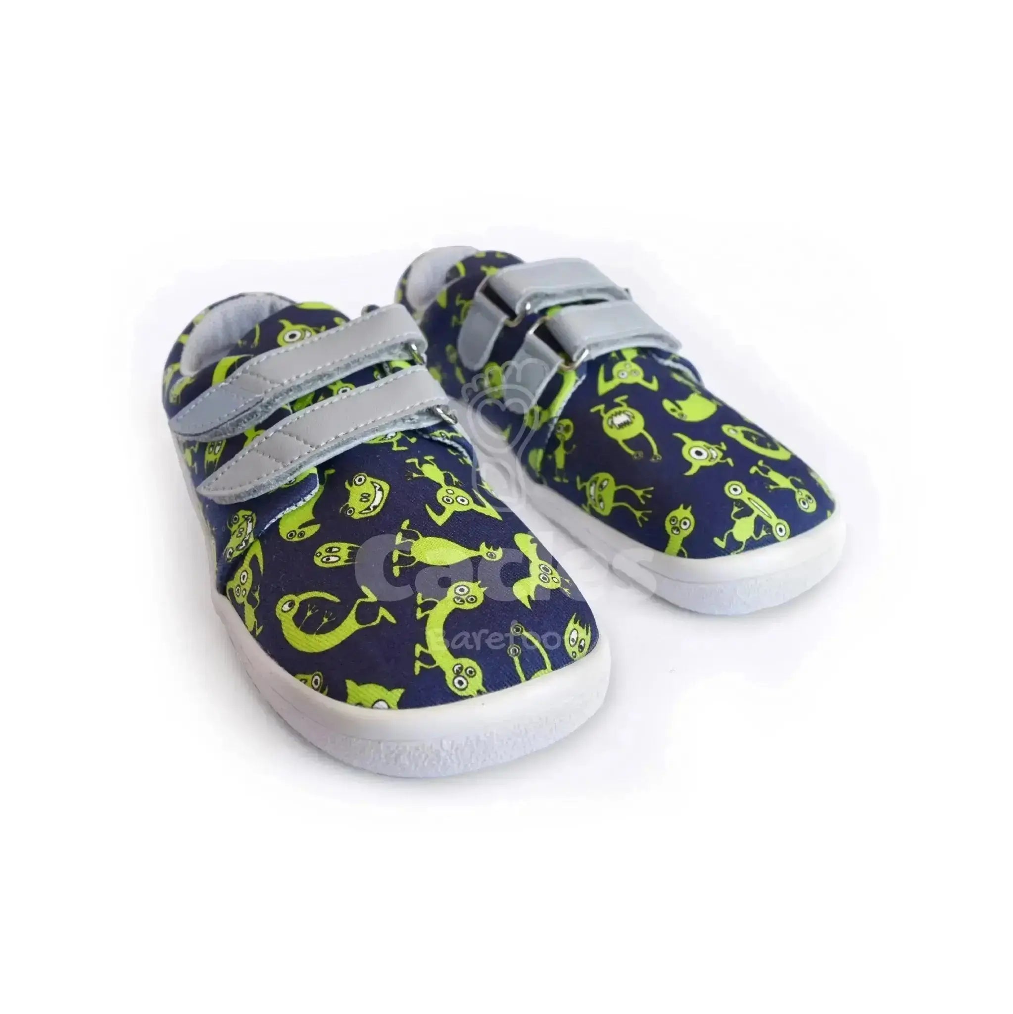 Beda - BF 0001/TEX/W Monsters - Lonetas Barefoot infantiles azul marino de monstruos