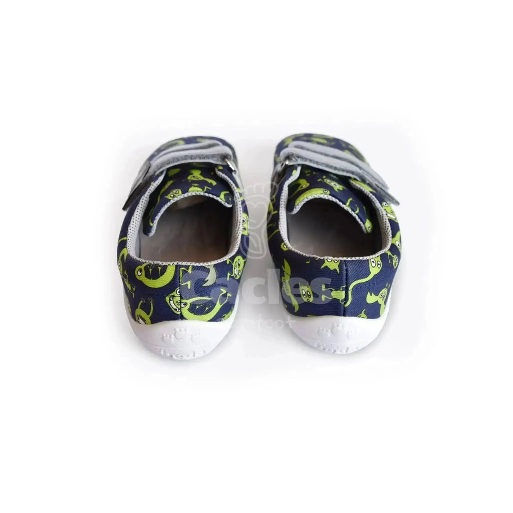 Beda - BF 0001/TEX/W Monsters - Lonetas Barefoot infantiles azul marino de monstruos
