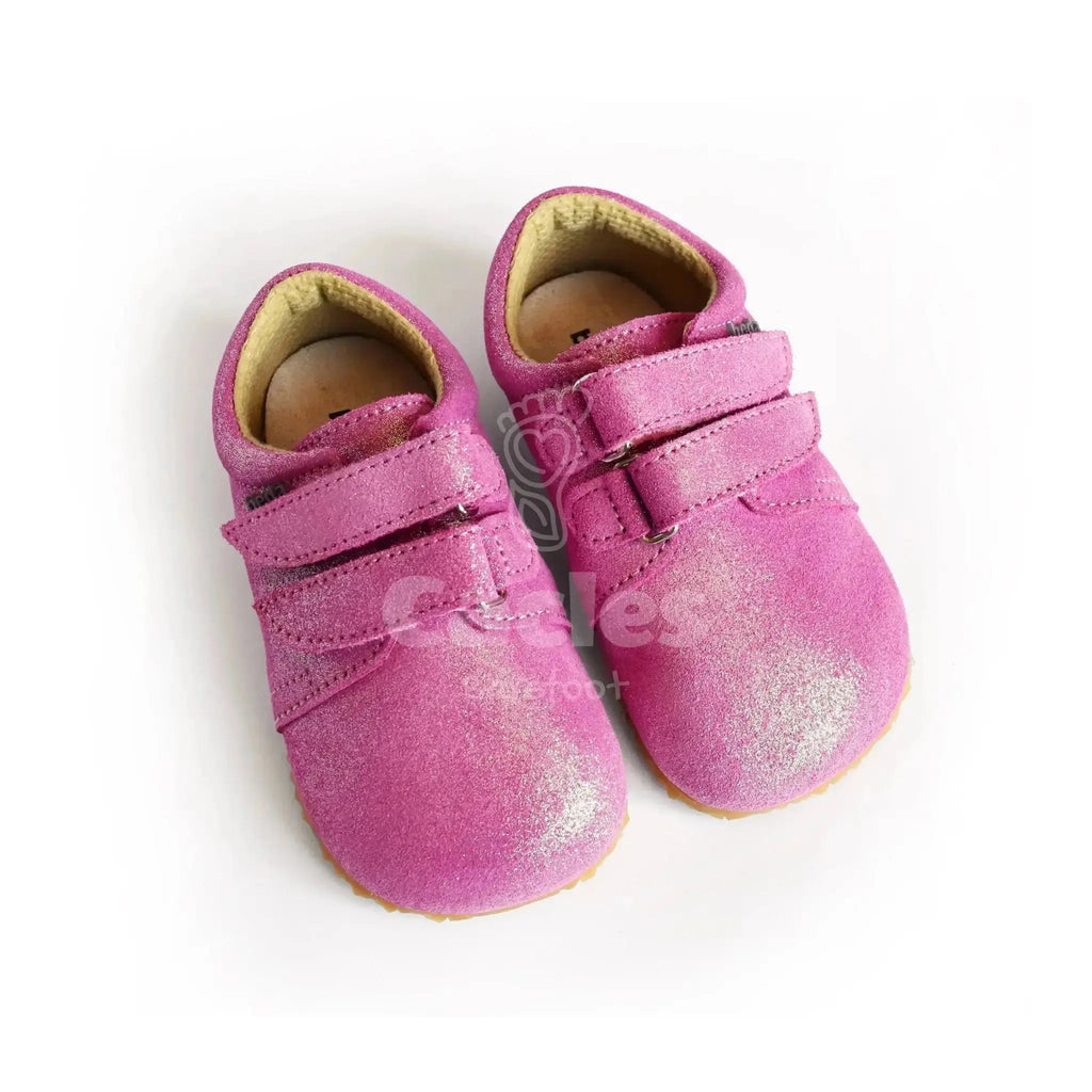 Beda - BF 060754/W/N Janette - Zapatos Respetuosos de Primeros Pasos rosas con brillo