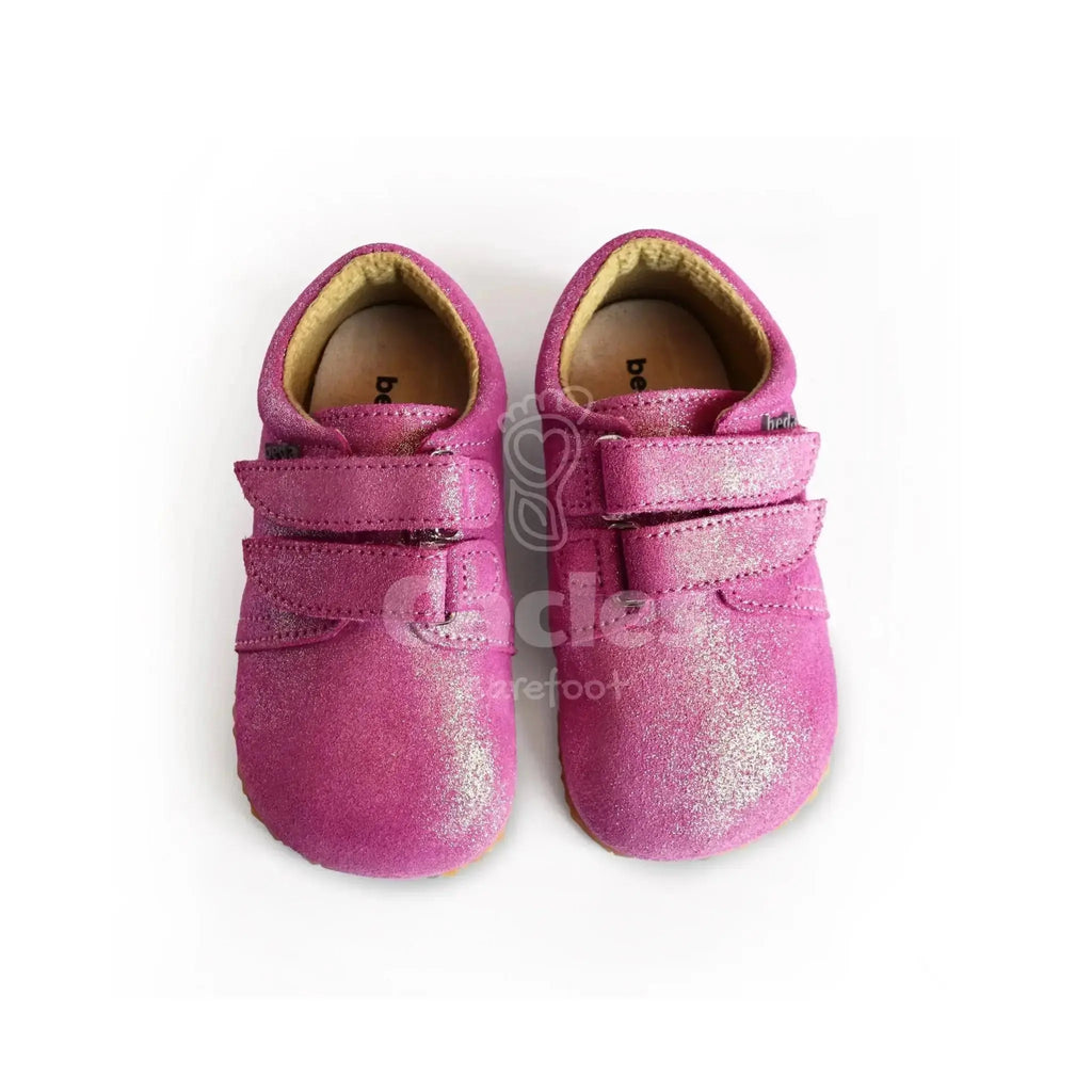 Beda - BF 060754/W/N Janette - Zapatos Respetuosos de Primeros Pasos rosas con brillo
