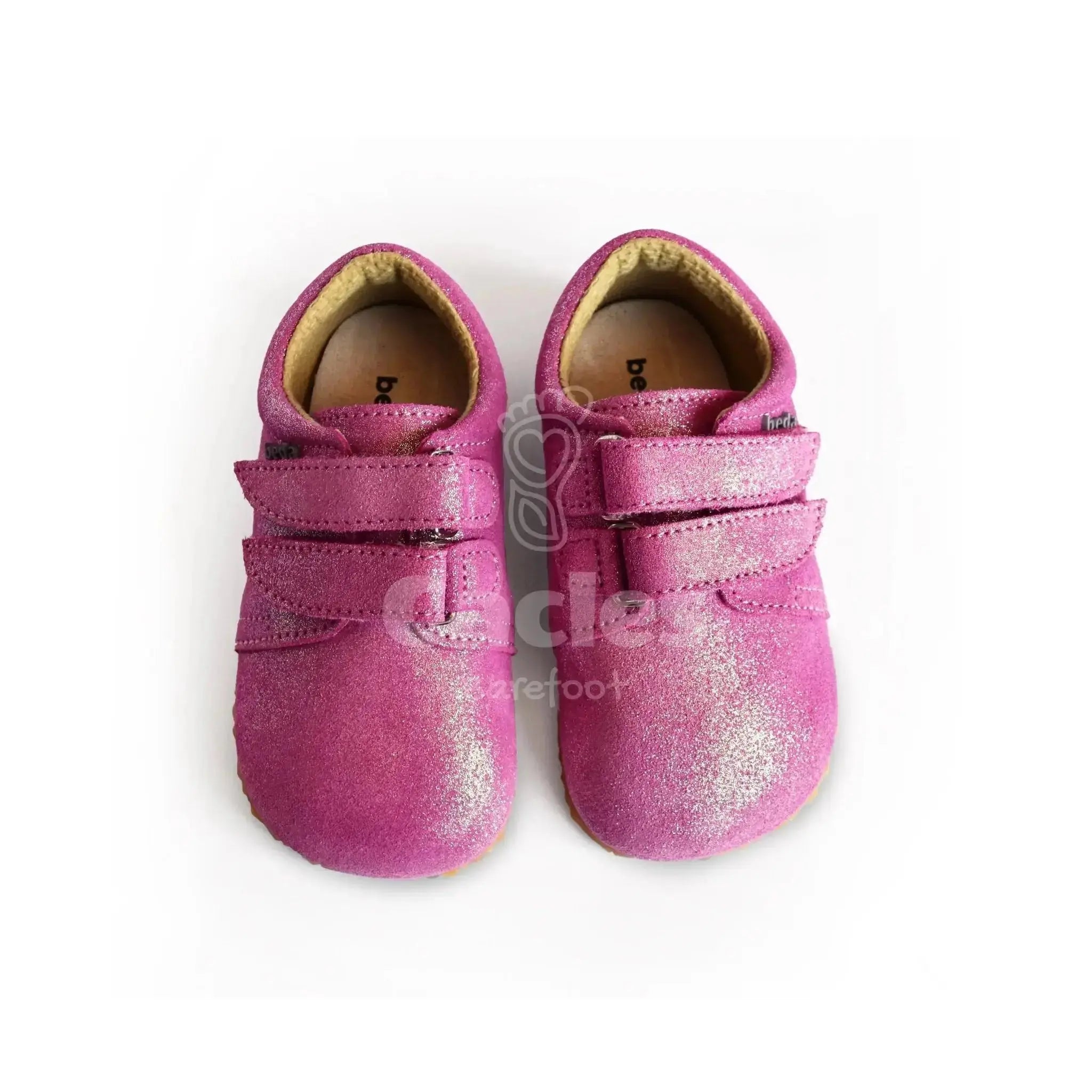 Beda - BF 060754/W/N Janette - Zapatos Respetuosos de Primeros Pasos rosas con brillo