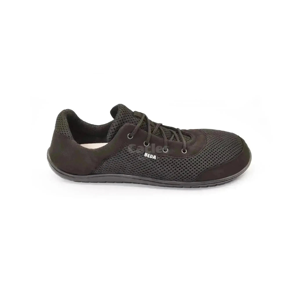 Beda - BF0002/SK black - Zapatillas Barefoot Veganas de Adulto Negras