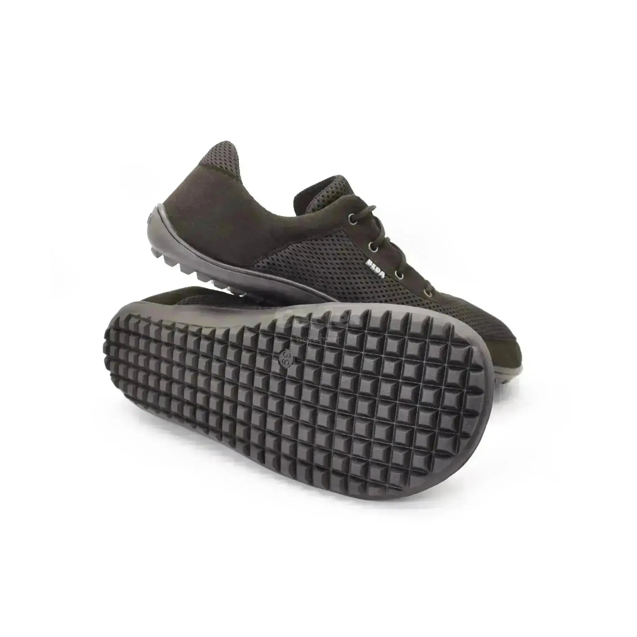 Beda - BF0002/SK black - Zapatillas Barefoot Veganas de Adulto Negras