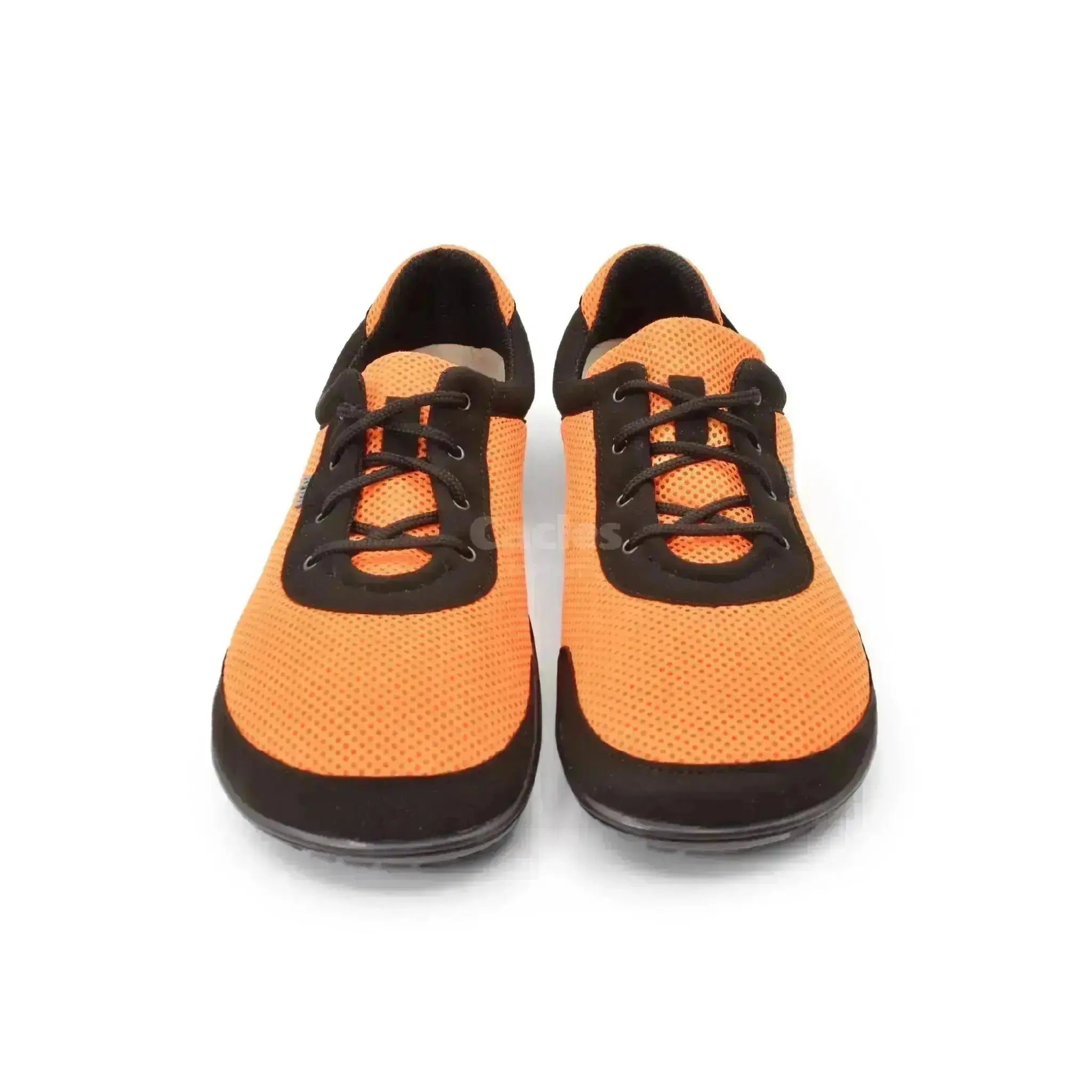 Beda - BF0002/SK mandarine noir - Chaussures Barefoot Veganes pour Adultes