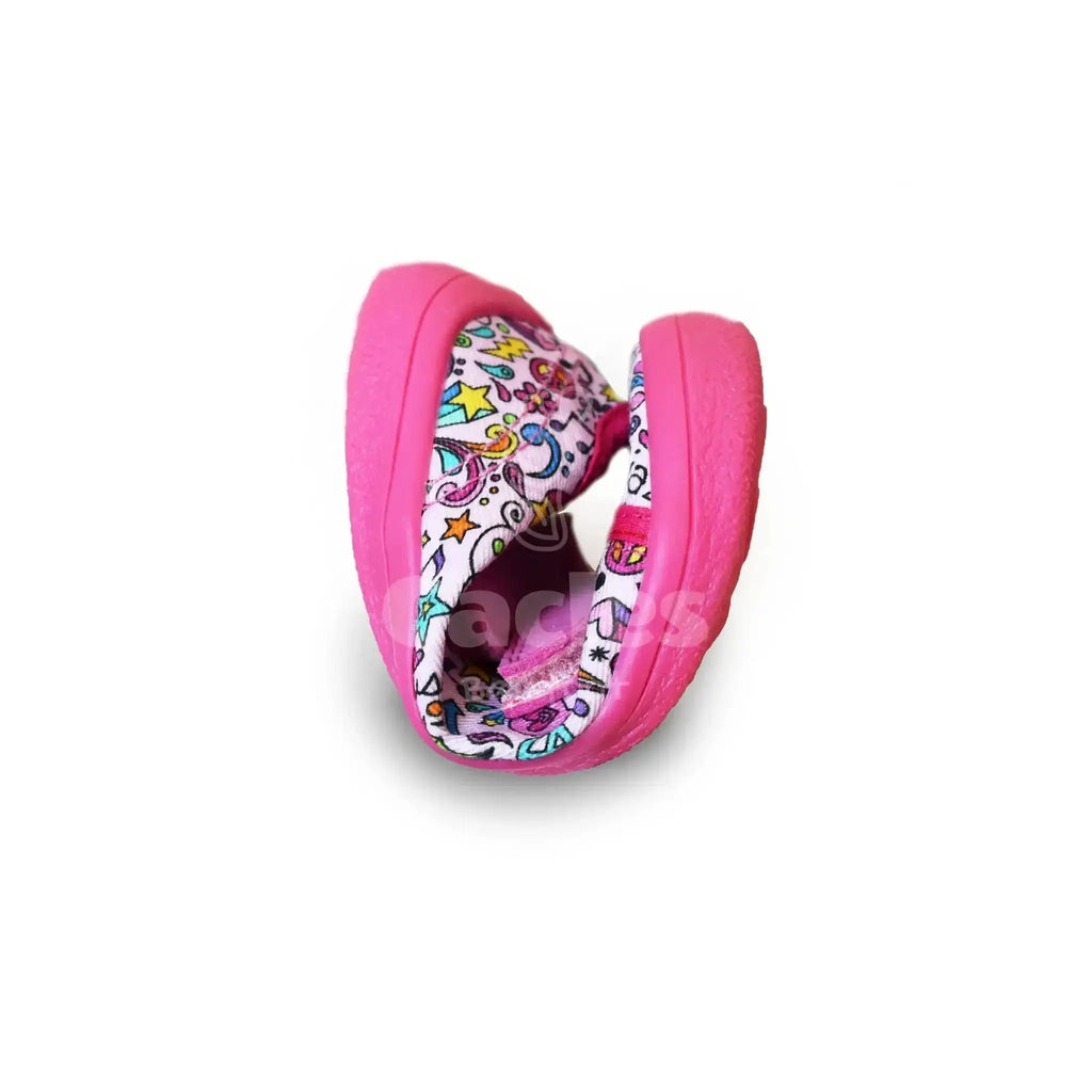Beda - BFN 170040/TEX/W Music - Lonetas Barefoot infantiles rosas con estampado de música