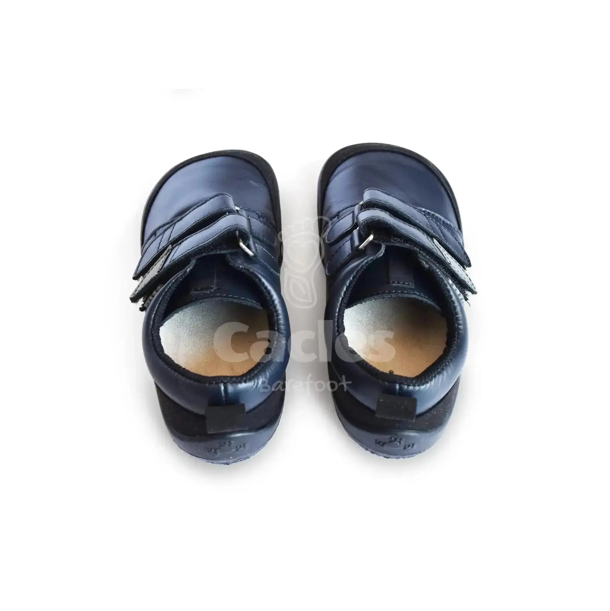 Beda - chaussures barefoot pour l'école - Noir uni
