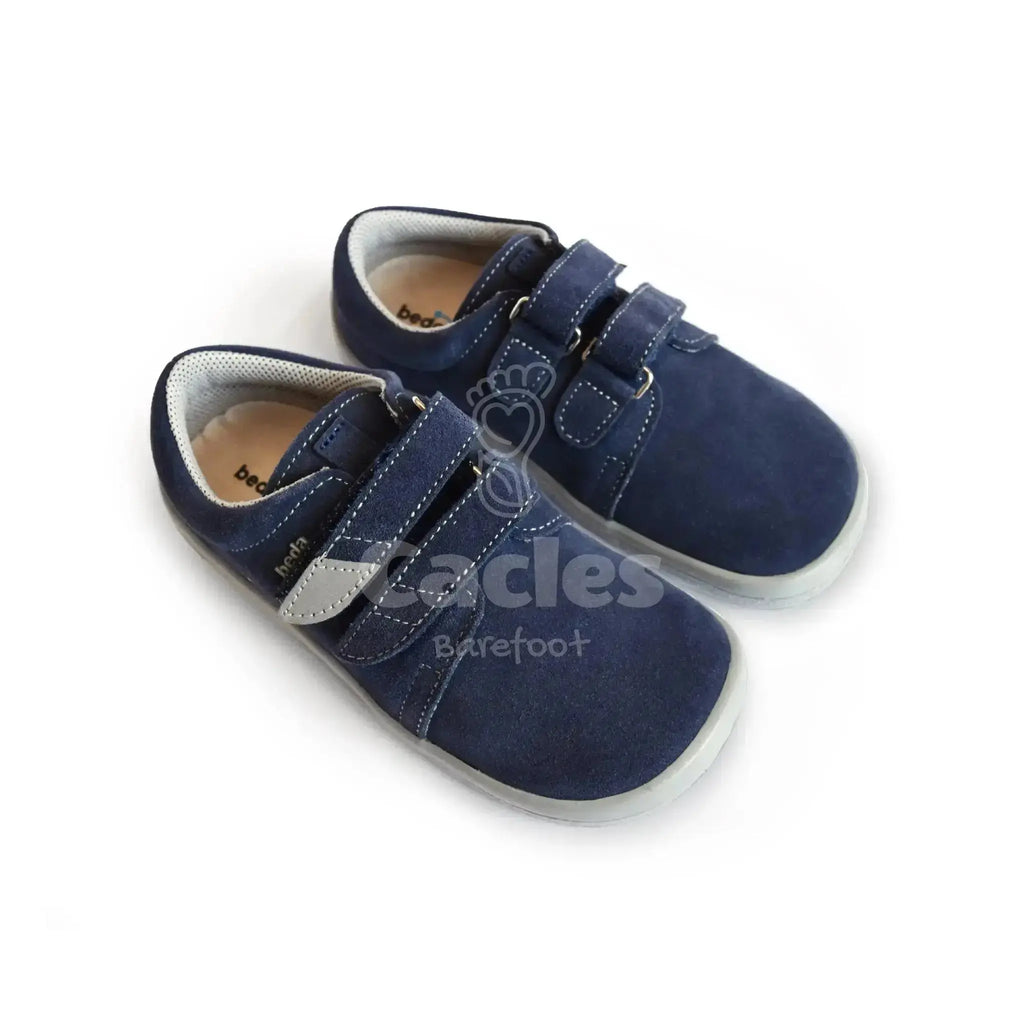 Beda - Lucas - zapatos colegiales barefoot infantiles azul marino