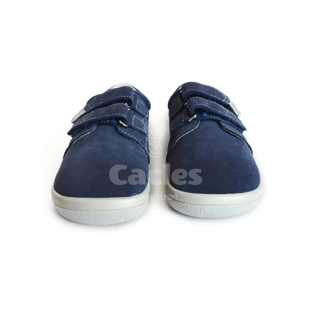 Beda - Lucas - zapatos colegiales barefoot infantiles azul marino