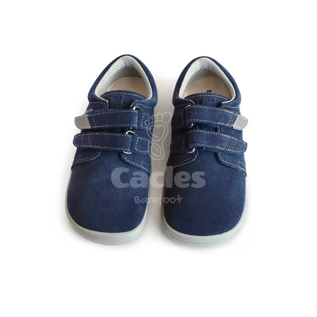 Beda - Lucas - zapatos colegiales barefoot infantiles azul marino