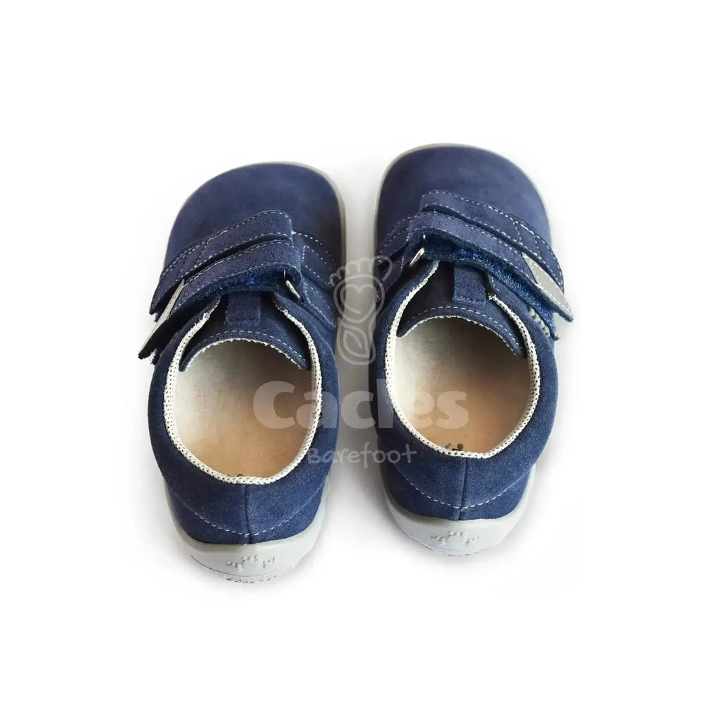 Beda - Lucas - zapatos colegiales barefoot infantiles azul marino