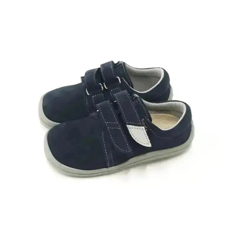 Beda - Lucas - zapatos colegiales barefoot infantiles azul marino