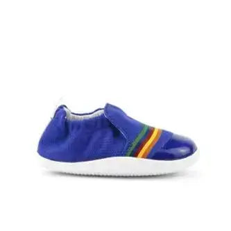 Bobux - XP Scamp Myrtille + Arc-en-ciel Rouge - chaussures premiers pas respectueuses