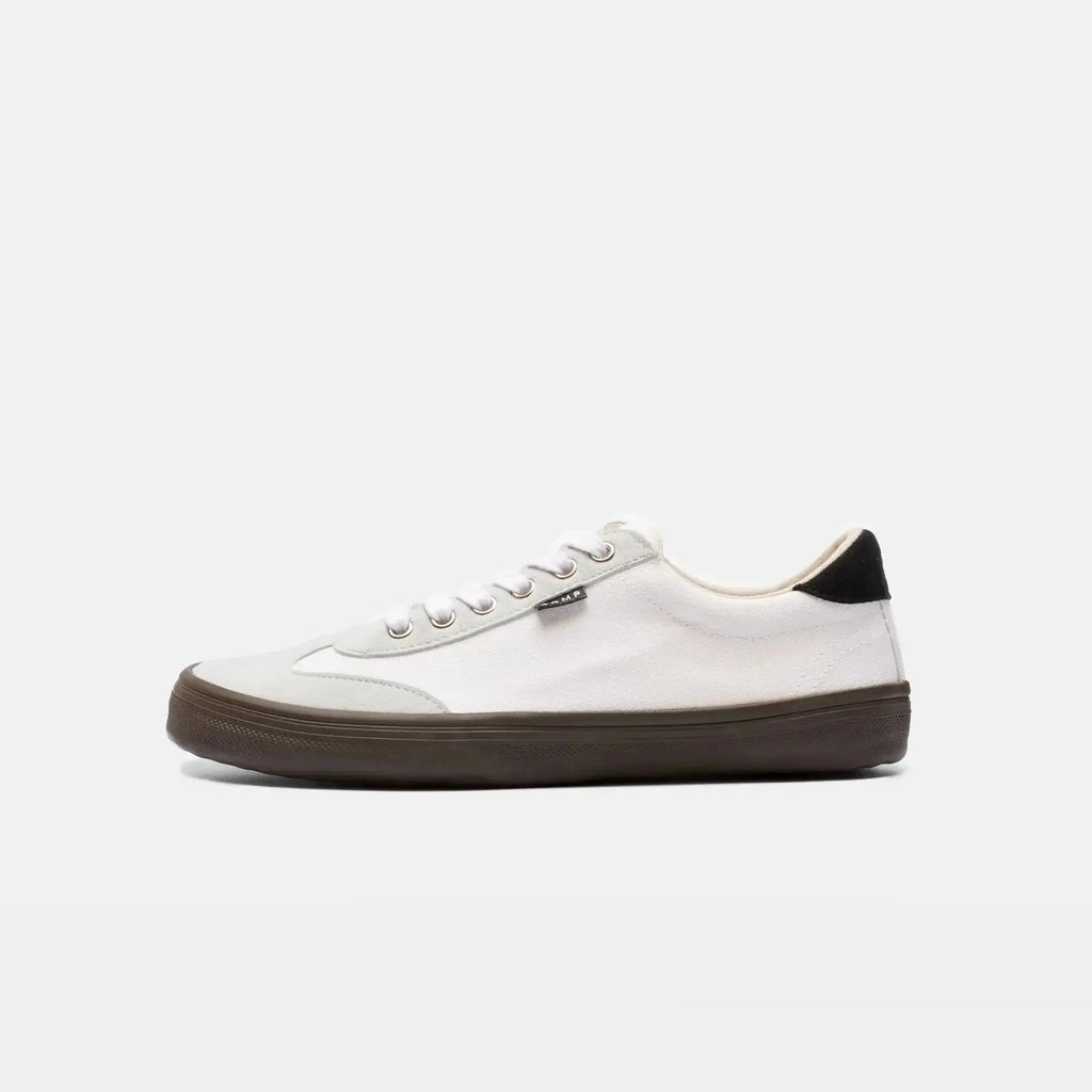 Bohempia Felix White & Dark Gum - Zapatillas barefoot veganas unisex blancas