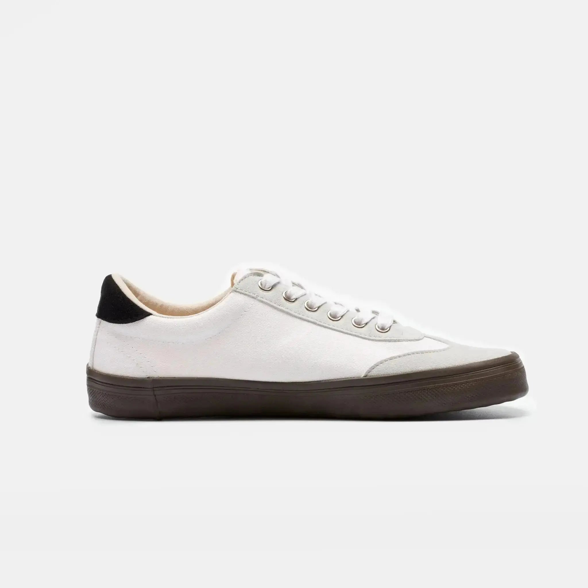 Bohempia Felix White & Dark Gum - Zapatillas barefoot veganas unisex blancas
