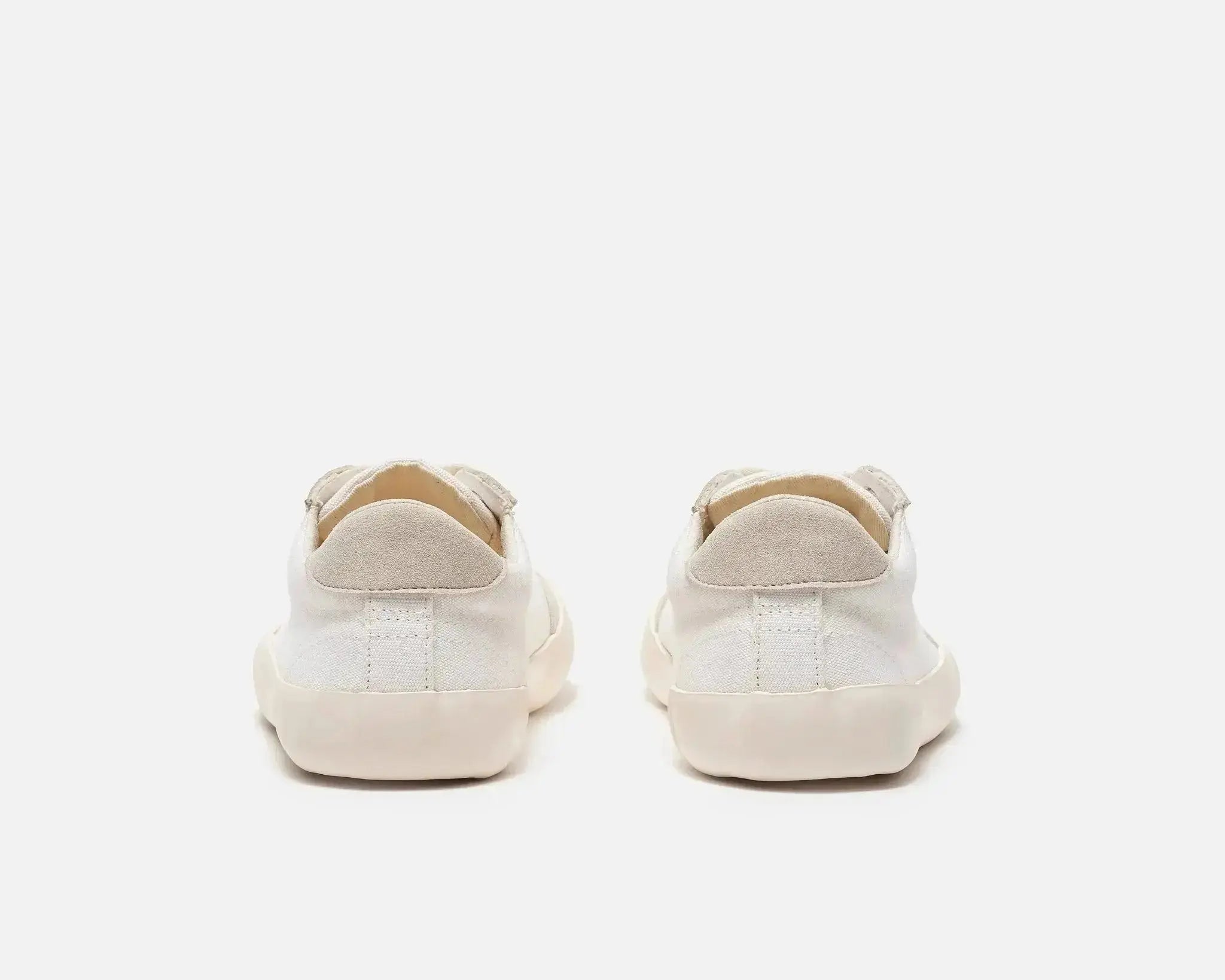 Bohempia Felix White & Tan - Zapatillas barefoot unisex veganas blanco y beige