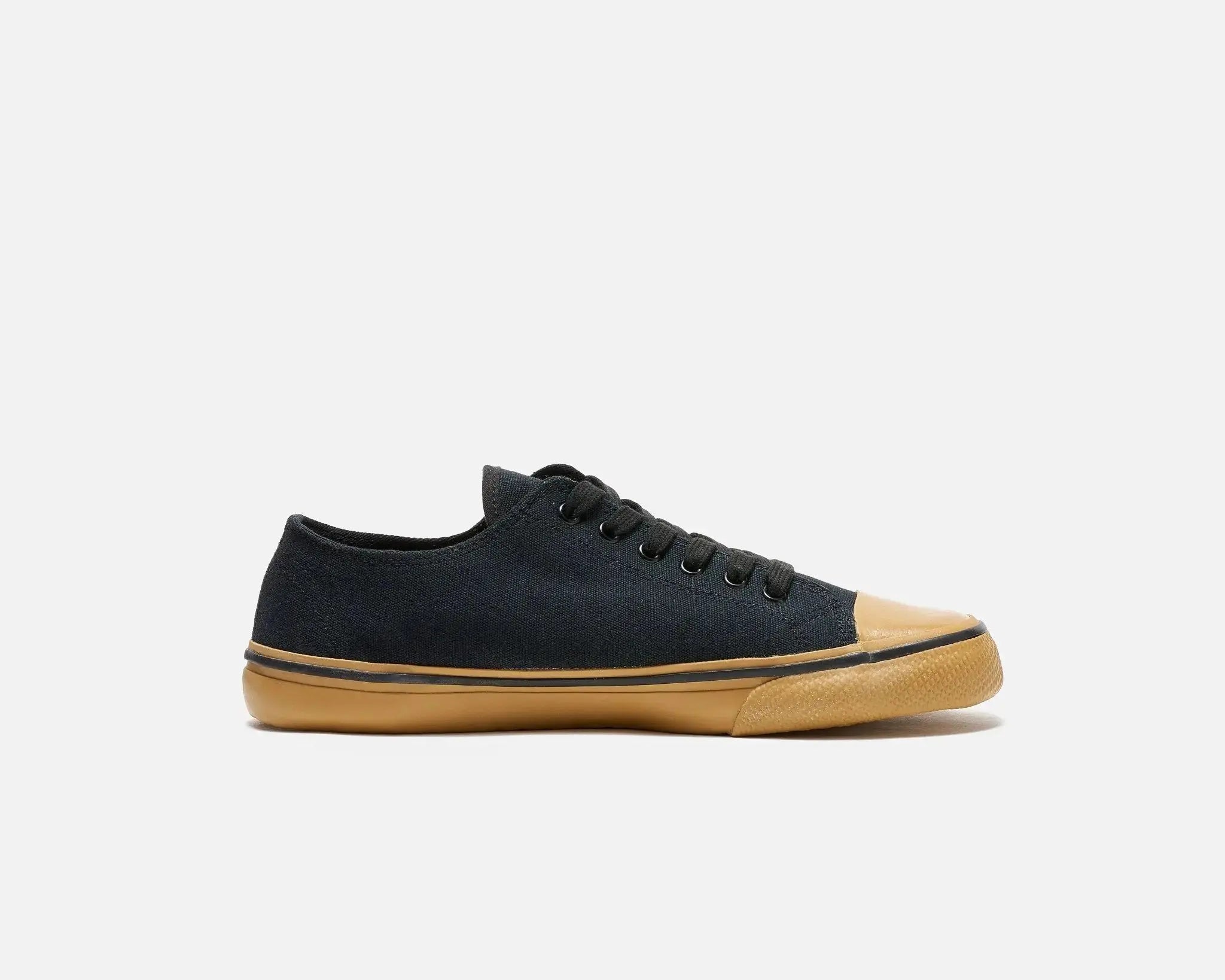 Bohempia Herlik Black & Gum - Zapatillas barefoot veganas unisex negras