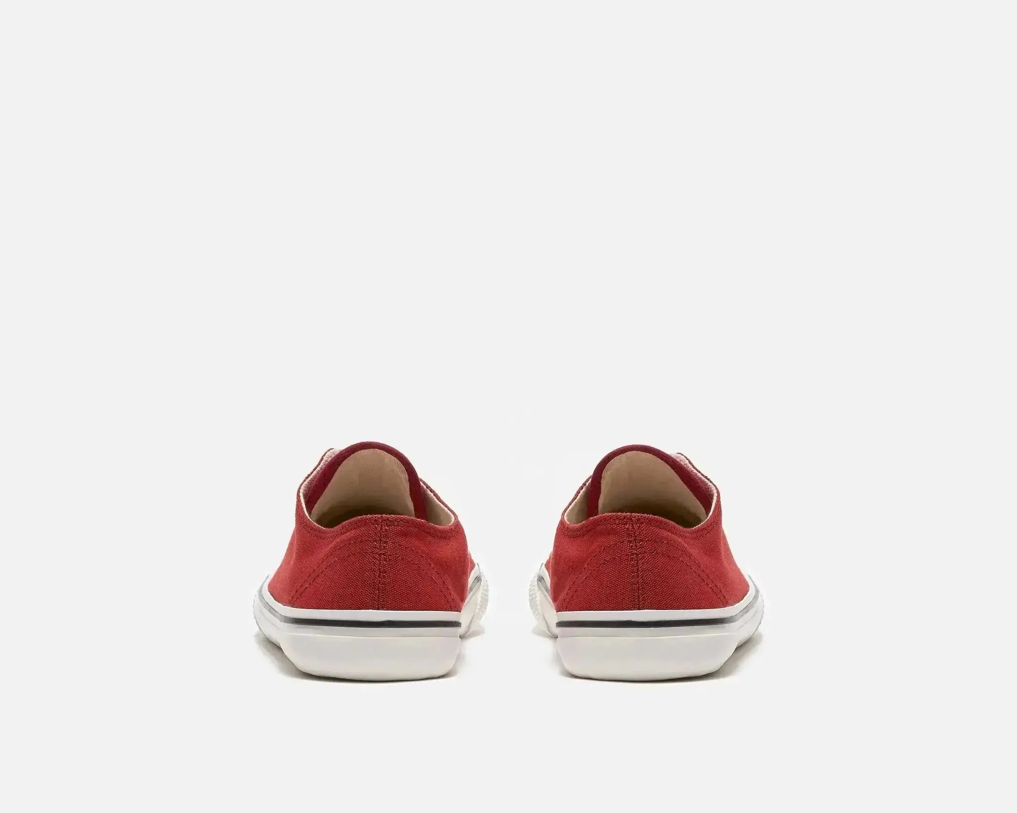 Bohempia Herlik Burgundy & White - Zapatillas barefoot veganas unisex granate