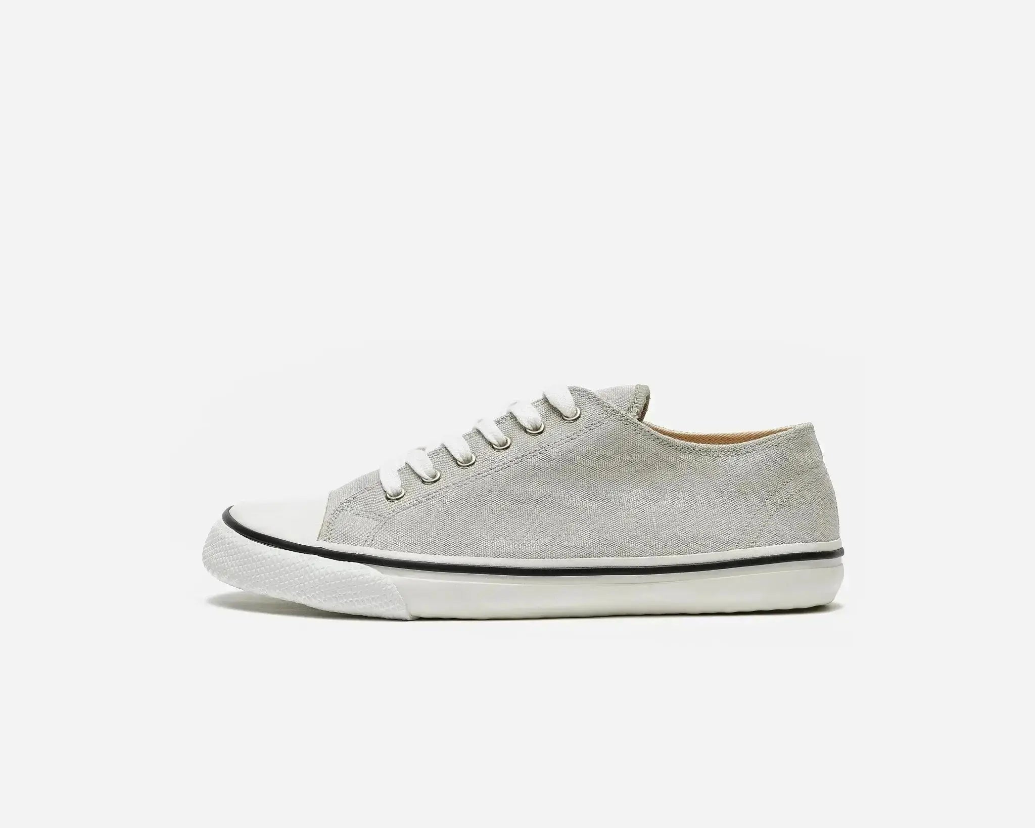 Bohempia Herlik Light Grey & White - Zapatillas barefoot veganas unisex gris claro