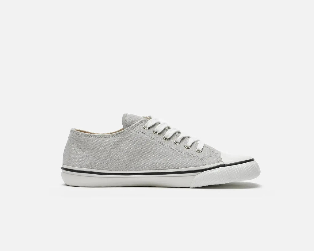 Bohempia Herlik Light Grey & White - Zapatillas barefoot veganas unisex gris claro