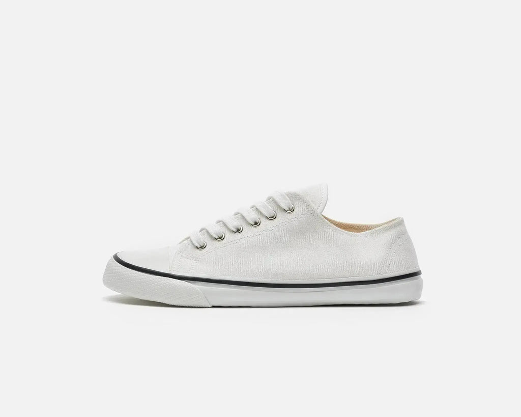 Bohempia Herlik White & White - Zapatillas barefoot veganas unisex blancas
