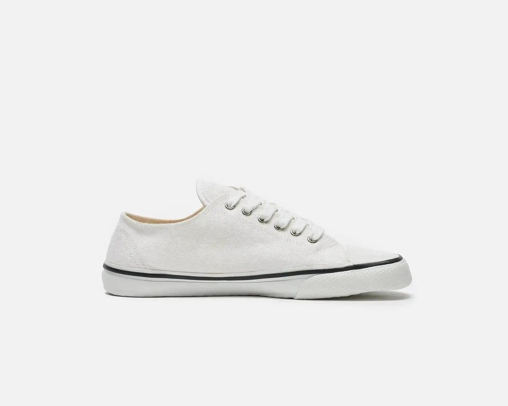 Bohempia Herlik White & White - Zapatillas barefoot veganas unisex blancas