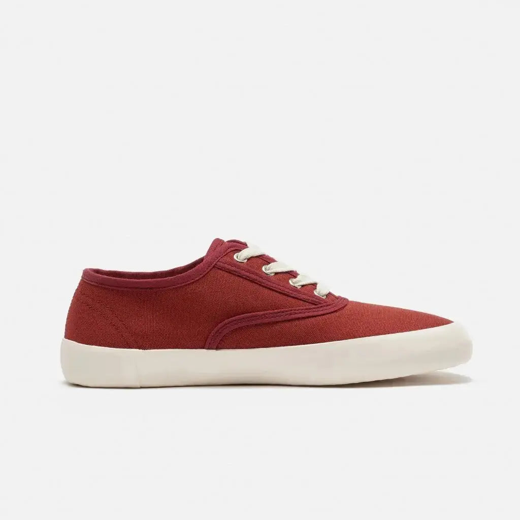 Bohempia - Kolda 2.0 Burgundy Tan - Zapatillas barefoot veganas unisex granate