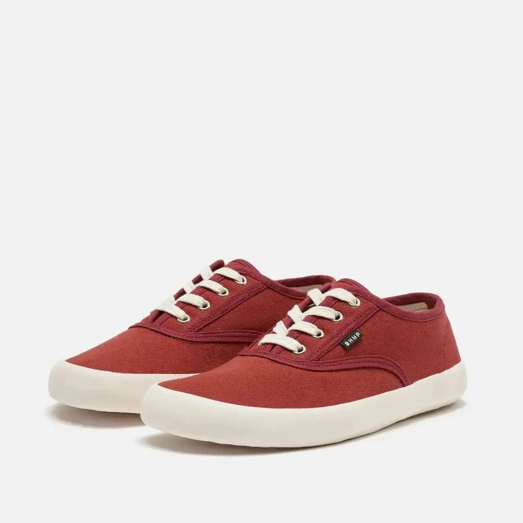 Bohempia - Kolda 2.0 Burgundy Tan - Zapatillas barefoot veganas unisex granate