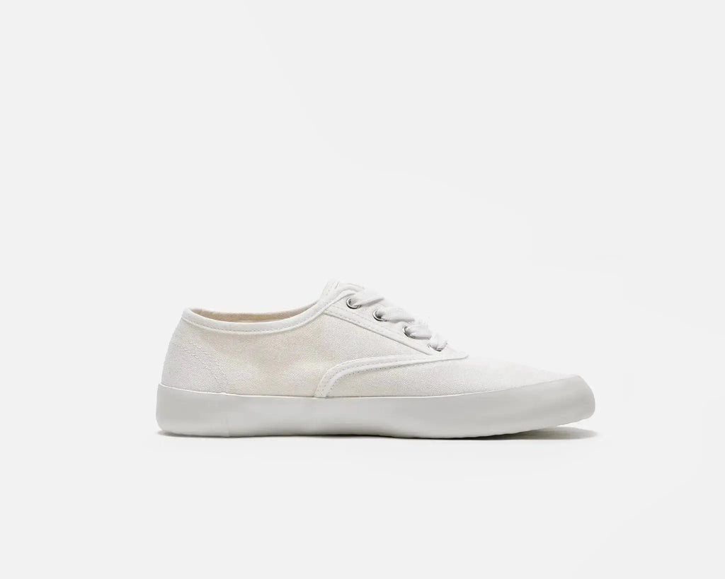 Bohempia - Kolda 2.0 White White - Zapatillas barefoot veganas unisex blancas