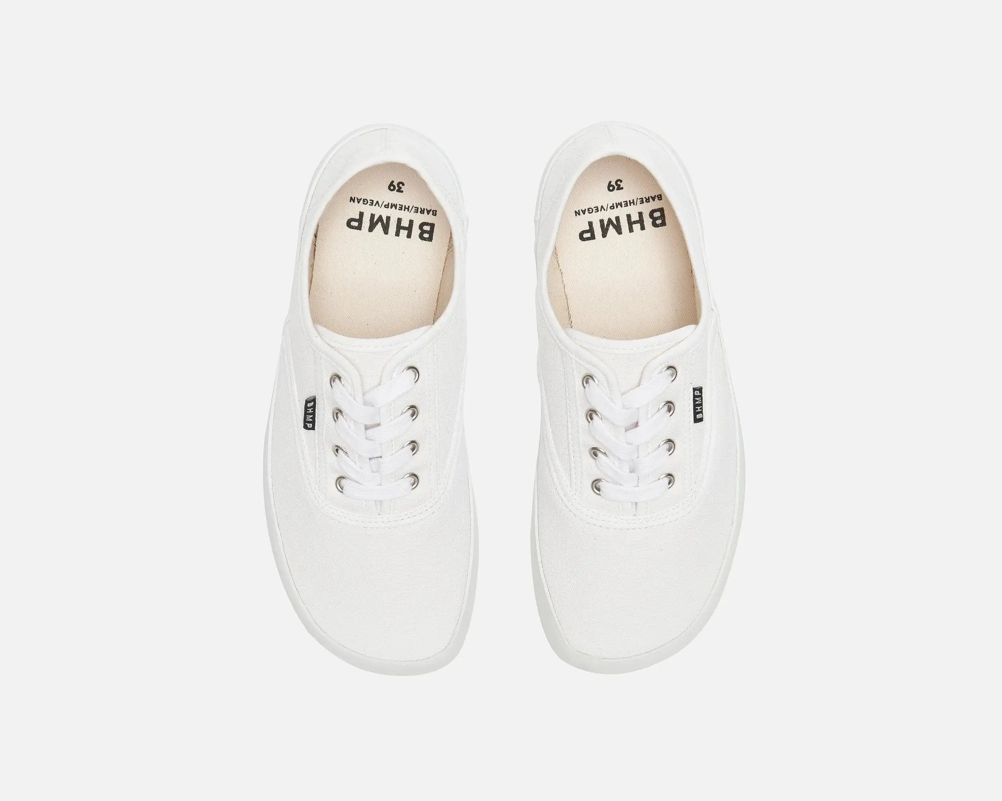 Bohempia - Kolda 2.0 White White - Zapatillas barefoot veganas unisex blancas