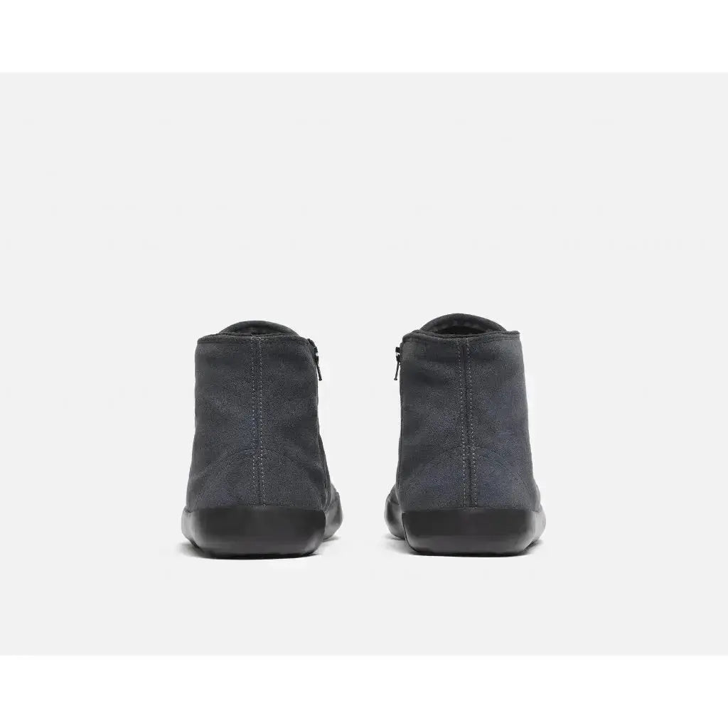 Bohempia - Olen Charcoal & Black - Botines barefoot veganos con forro unisex negros