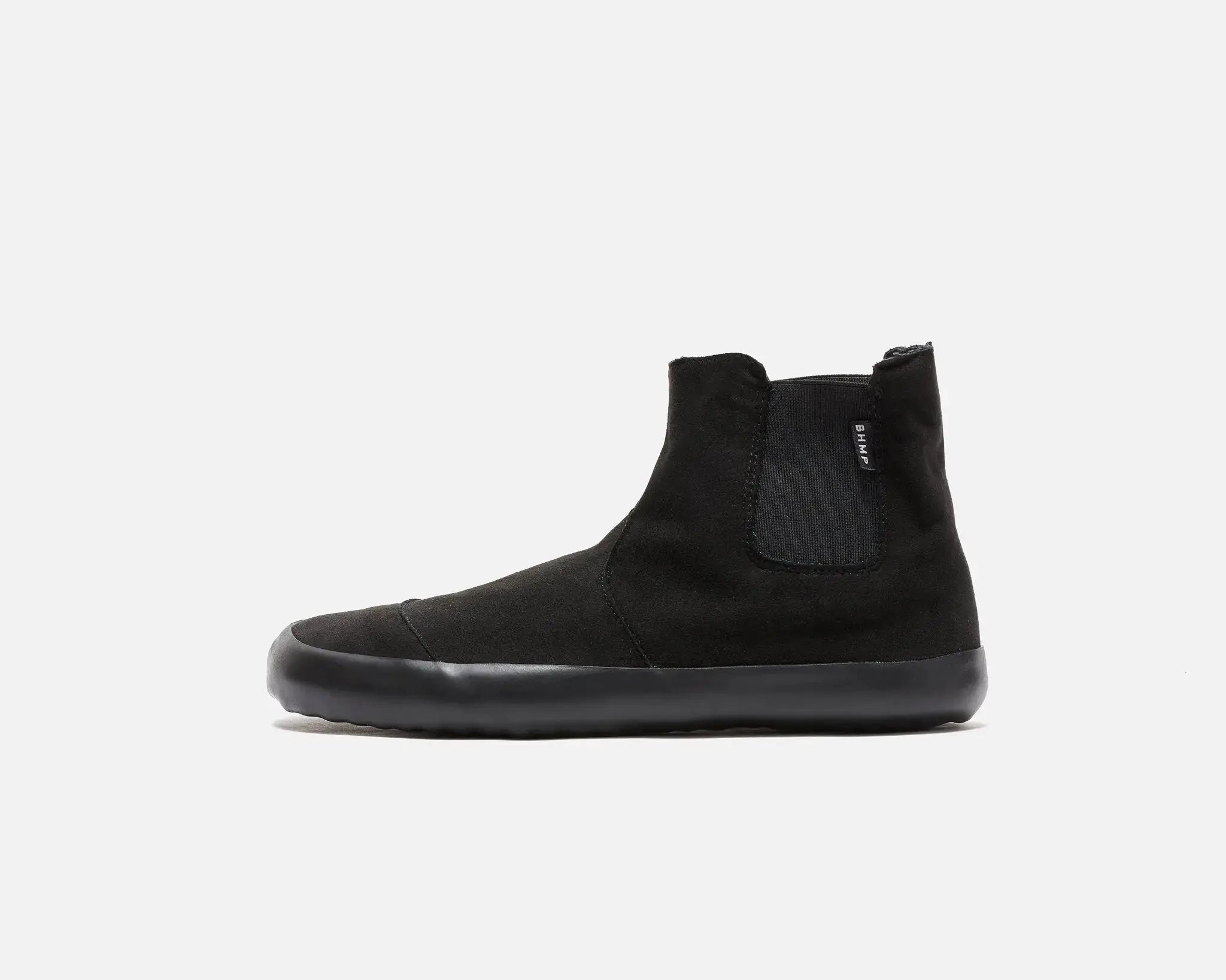 Bohempia - Rola Black & Black - Botas chelsea barefoot veganas unisex negras