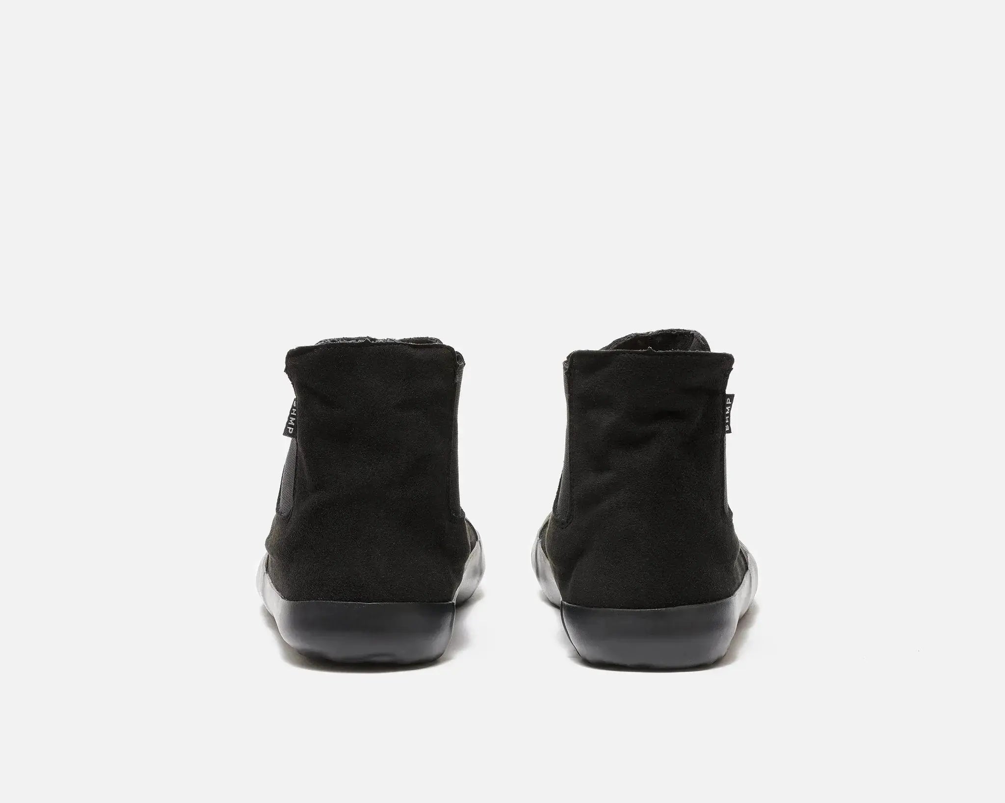 Bohempia - Rola Black & Black - Botas chelsea barefoot veganas unisex negras